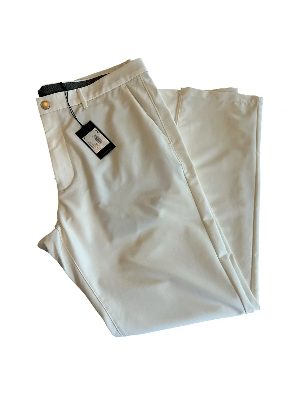 Bonobos Golf Pants Men’s 38x32 “Coconut Milk” Color Slim Fit Performance Stretch